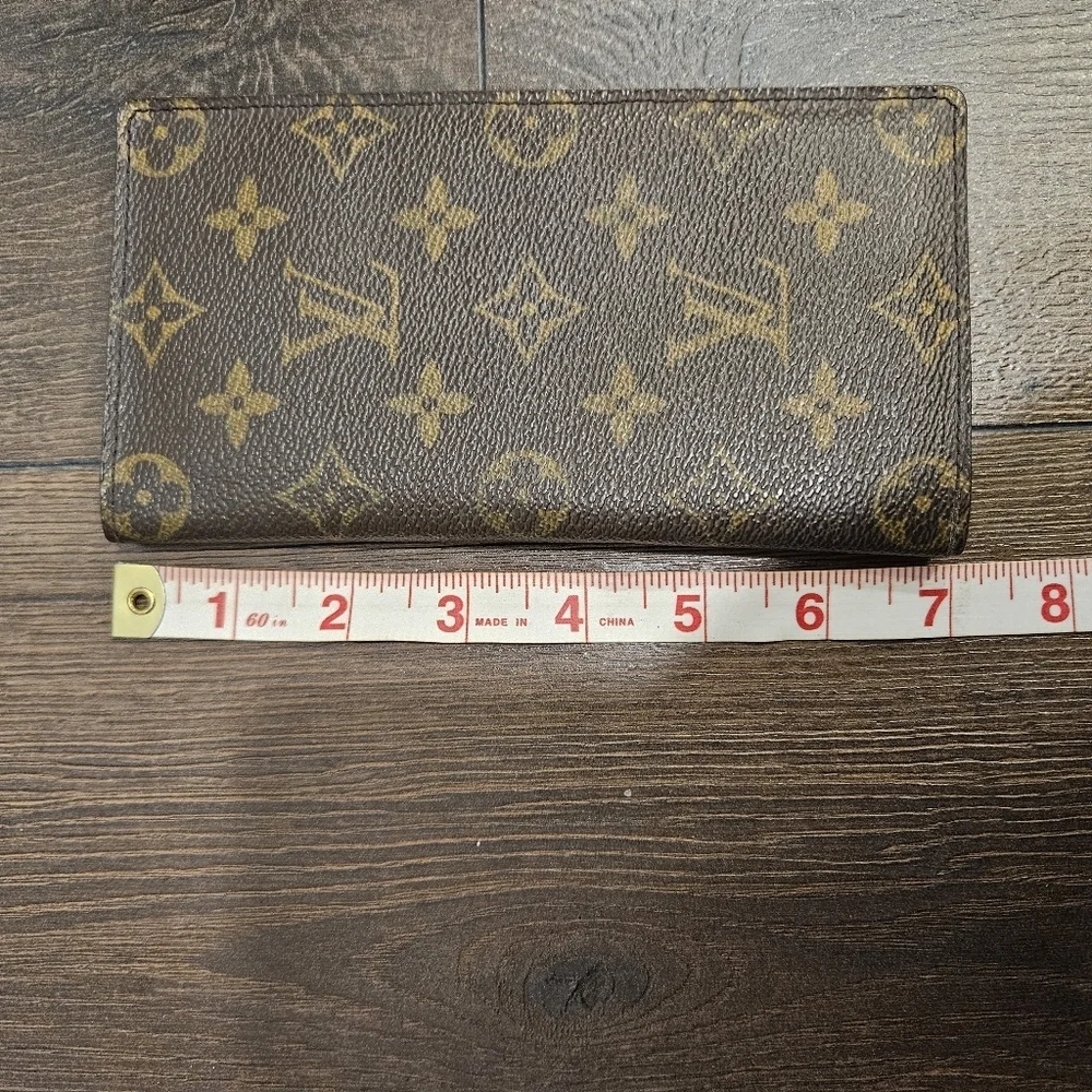 Louis Vuitton Monogram Long Wallet / Checkbook Cover – Vintage FULL INCLUSION - Picture 10 of 16